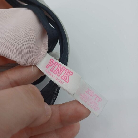 PINK VS Ultimate Unlined Sports Bra Light Pink Women's XS Spellout Activewear - Picture 3 of 6